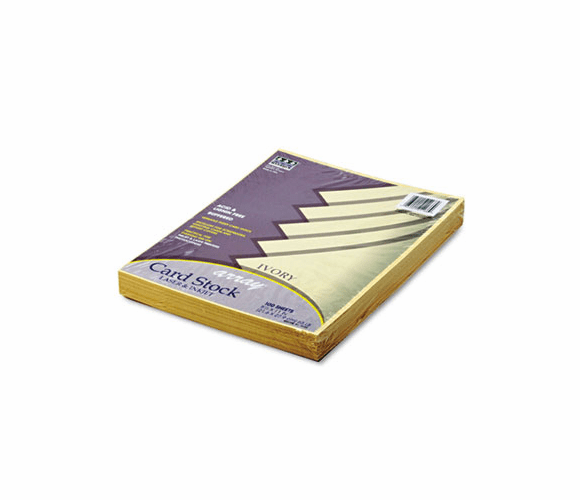 PAC101186 Array Card Stock, 65 lbs., Letter, Ivory, 100 Sheets/Pack By PACON CORPORATION