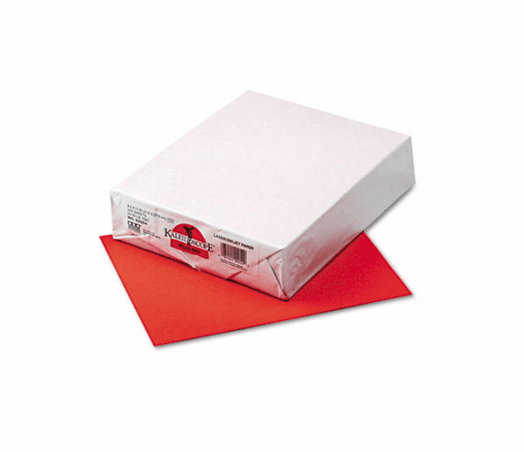 PAC102054 Kaleidoscope Multipurpose Colored Paper, 24lb, 8-1/2 x 11, Rojo Red, 500 Shts/Rm By PACON CORPORATION