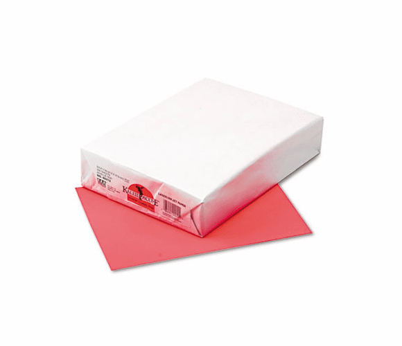 PAC102212 Kaleidoscope Multipurpose Colored Paper, 24lb, 8-1/2 x 11, Coral Red, 500/Ream By PACON CORPORATION