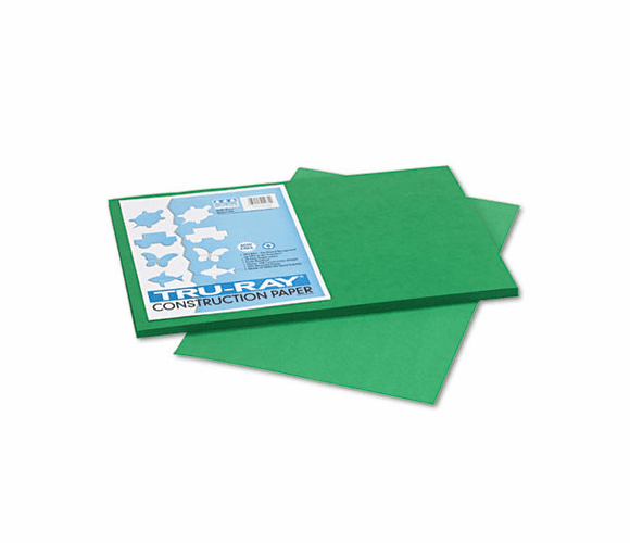 PAC102961 Tru-Ray Construction Paper, 76 lbs., 12 x 18, Holiday Green, 50 Sheets/Pack By PACON CORPORATION
