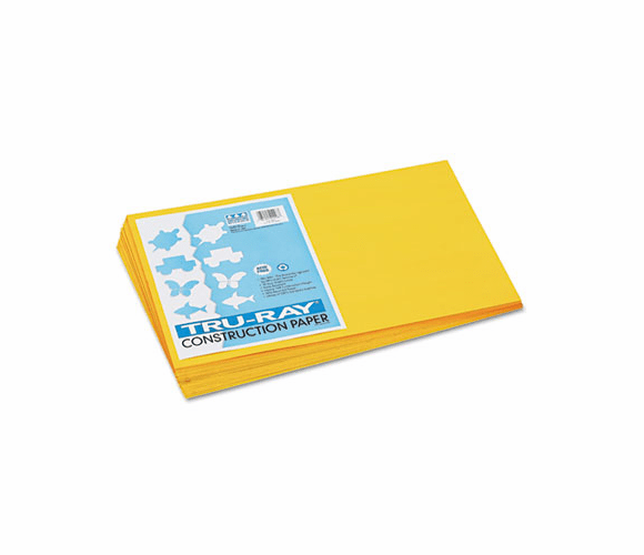 PAC102998 Tru-Ray Construction Paper, 76 lbs., 12 x 18, Gold, 50 Sheets/Pack By PACON CORPORATION