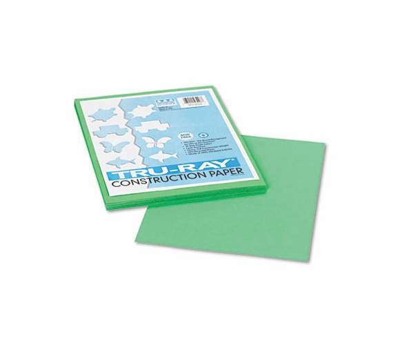 PAC103006 Tru-Ray Construction Paper, 76 lbs., 9 x 12, Festive Green, 50 Sheets/Pack By PACON CORPORATION