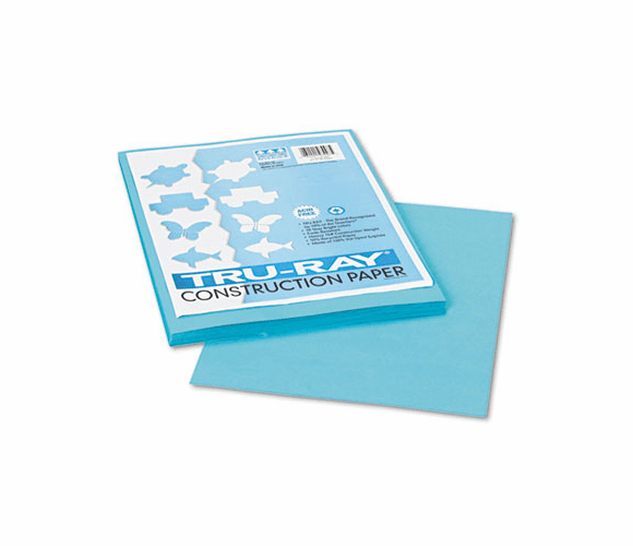 PAC103007 Tru-Ray Construction Paper, 76 lbs., 9 x 12, Turquoise, 50 Sheets/Pack By PACON CORPORATION