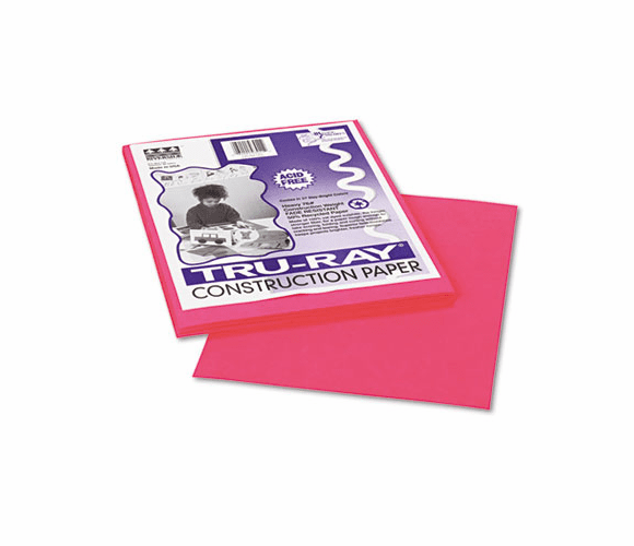 PAC103011 Tru-Ray Construction Paper, 76 lbs., 9 x 12, Light Red, 50 Sheets/Pack By PACON CORPORATION