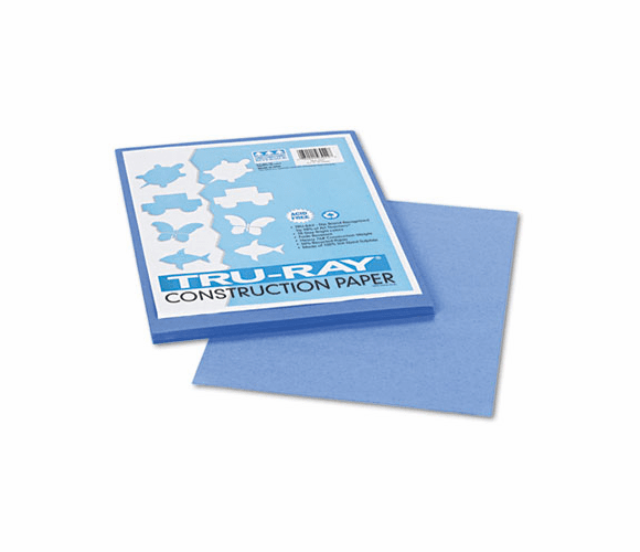 PAC103022 Tru-Ray Construction Paper, 76 lbs., 9 x 12, Blue, 50 Sheets/Pack By PACON CORPORATION