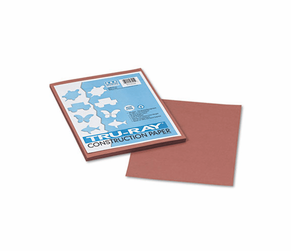 PAC103025 Tru-Ray Construction Paper, 76 lbs., 9 x 12, Warm Brown, 50 Sheets/Pack By PACON CORPORATION