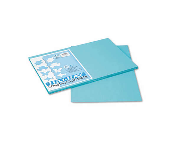 PAC103039 Tru-Ray Construction Paper, 76 lbs., 12 x 18,Turquoise, 50 Sheets/Pack By PACON CORPORATION
