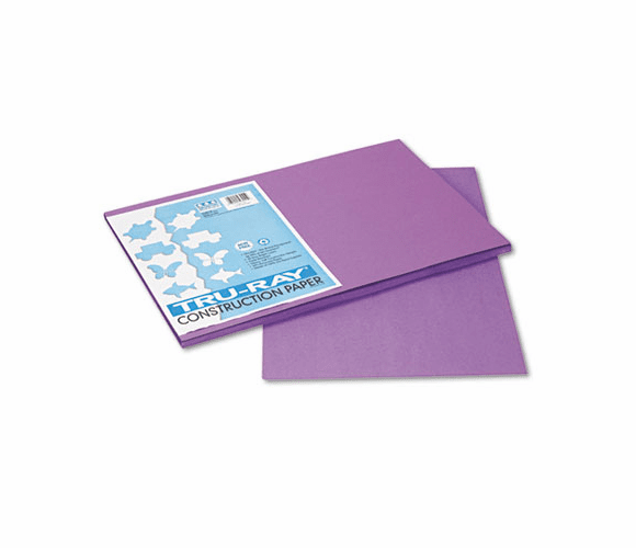 PAC103041 Tru-Ray Construction Paper, 76 lbs., 12 x 18, Violet, 50 Sheets/Pack By PACON CORPORATION