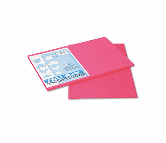 PAC103043 Tru-Ray Construction Paper, 76 lbs., 12 x 18, Light Red, 50 Sheets/Pack By PACON CORPORATION