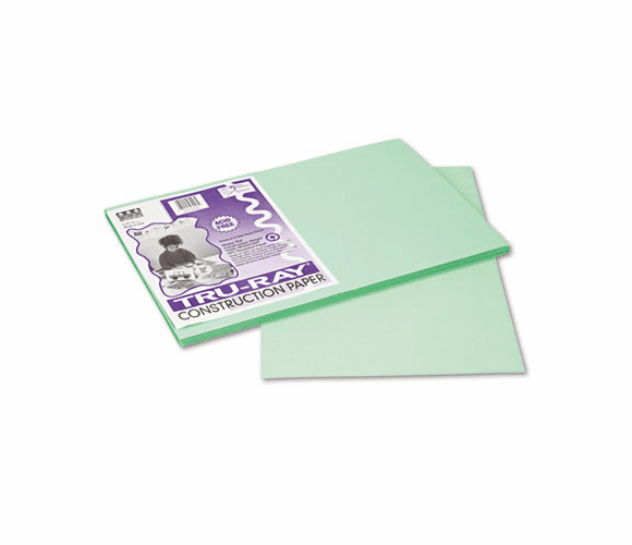 PAC103047 Tru-Ray Construction Paper, 76 lbs., 12 x 18, Light Green, 50 Sheets/Pack By PACON CORPORATION