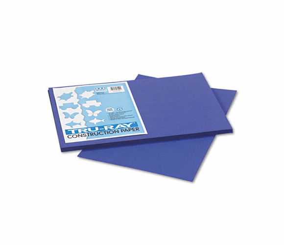 PAC103049 Tru-Ray Construction Paper, 76 lbs., 12 x 18, Royal Blue, 50 Sheets/Pack By PACON CORPORATION
