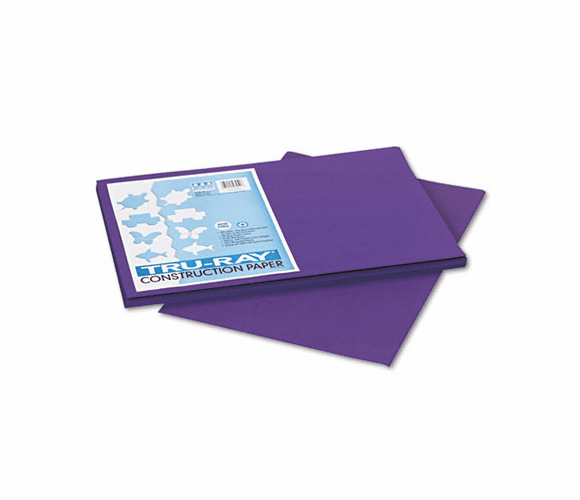 PAC103051 Tru-Ray Construction Paper, 76 lbs., 12 x 18, Purple, 50 Sheets/Pack By PACON CORPORATION