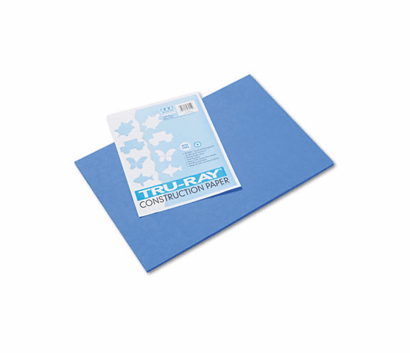 PAC103054 Tru-Ray Construction Paper, 76 lbs., 12 x 18, Blue, 50 Sheets/Pack By PACON CORPORATION