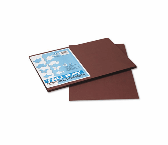 PAC103056 Tru-Ray Construction Paper, 76 lbs., 12 x 18, Dark Brown, 50 Sheets/Pack By PACON CORPORATION