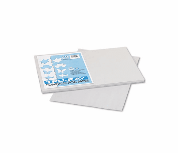 PAC103059 Tru-Ray Construction Paper, 76 lbs., 12 x 18, Gray, 50 Sheets/Pack By PACON CORPORATION