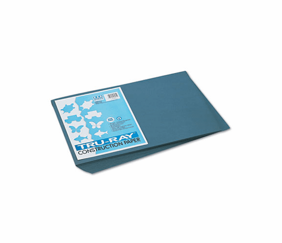 PAC103060 Tru-Ray Construction Paper, 76 lbs., 12 x 18, Slate, 50 Sheets/Pack By PACON CORPORATION