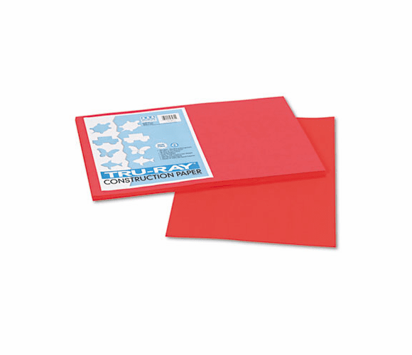 PAC103062 Tru-Ray Construction Paper, 76 lbs., 12 x 18, Red, 50 Sheets/Pack By PACON CORPORATION