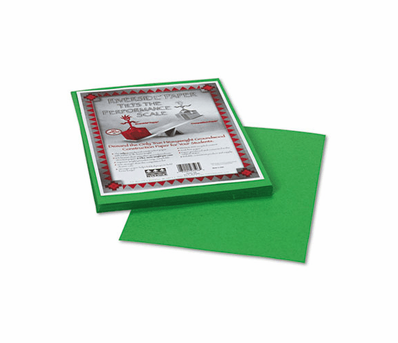 PAC103596 Riverside Construction Paper, 76 lbs., 9 x 12, Green, 50 Sheets/Pack By PACON CORPORATION