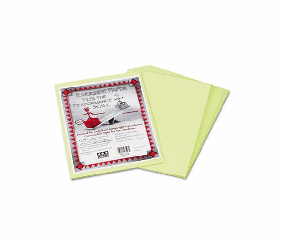 PAC103597 Riverside Construction Paper, 76 lbs., 9 x 12, Yellow/Green, 50 Sheets/Pack By PACON CORPORATION