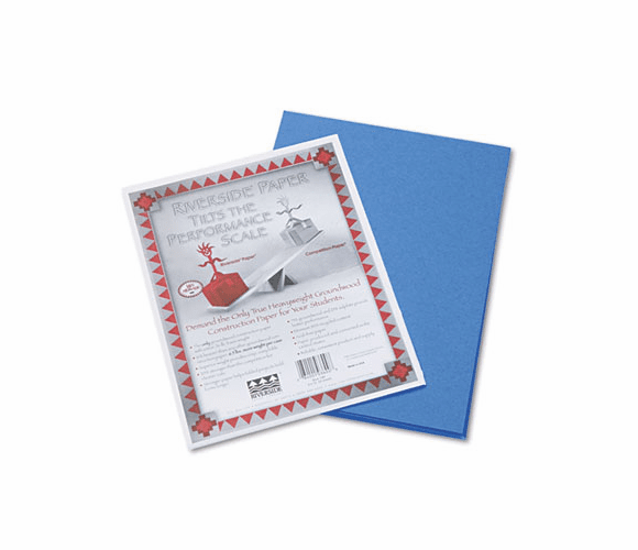 PAC103600 Riverside Construction Paper, 76 lbs., 9 x 12, Blue, 50 Sheets/Pack By PACON CORPORATION