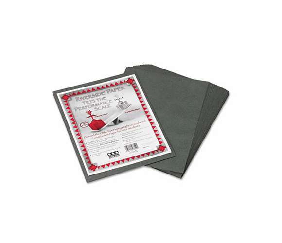 PAC103609 Riverside Construction Paper, 76 lbs., 9 x 12, Slate Gray, 50 Sheets/Pack By PACON CORPORATION