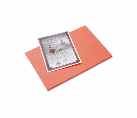 PAC103618 Riverside Construction Paper, 76 lbs., 12 x 18, Orange, 50 Sheets/Pack By PACON CORPORATION