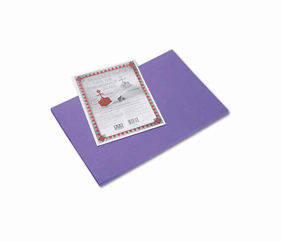 PAC103627 Riverside Construction Paper, 76 lbs., 12 x 18, Violet, 50 Sheets/Pack By PACON CORPORATION