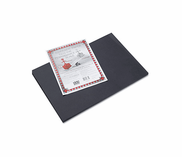PAC103631 Riverside Construction Paper, 76 lbs., 12 x 18, Black, 50 Sheets/Pack By PACON CORPORATION