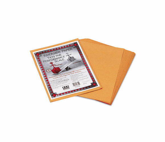 PAC103640 Riverside Construction Paper, 76 lbs., 9 x 12, Butterscotch, 50 Sheets/Pack By PACON CORPORATION