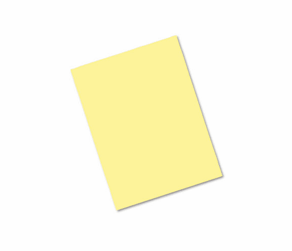 PAC103966 Riverside Construction Paper, 76 lbs., 9 x 12, Light Yellow, 50 Sheets/Pack By PACON CORPORATION