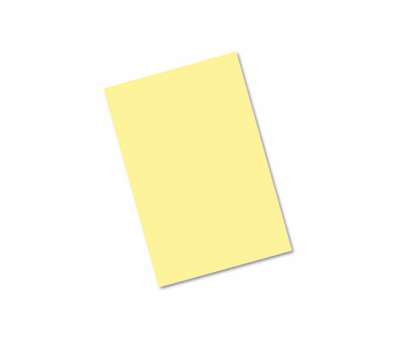 PAC103967 Riverside Construction Paper, 76 lbs., 12 x 18, Light Yellow, 50 Sheets/Pack By PACON CORPORATION