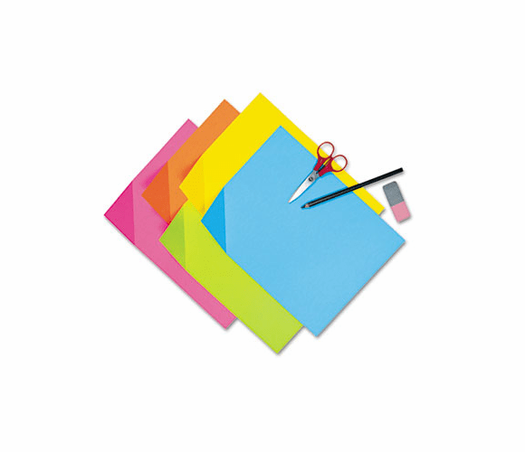 PAC1712 Colorwave Super Bright Tagboard, 12 x 18, Assorted Colors, 100 Sheets/Pack By PACON CORPORATION