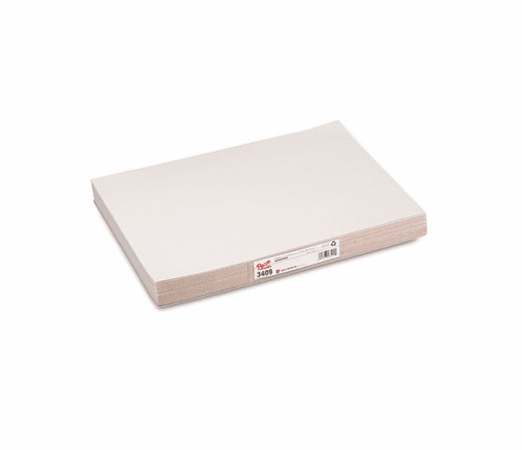 PAC3409 White Newsprint, 30 lbs., 12 x 18, White, 500 Sheets/Pack By PACON CORPORATION