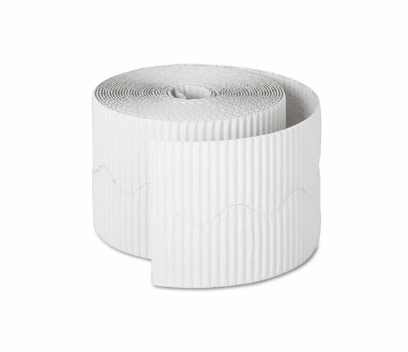 PAC37016 Bordette Decorative Border, 2 1/4" x 50' Roll, White By PACON CORPORATION