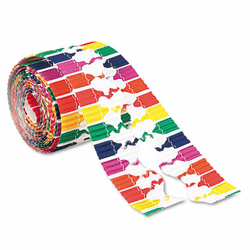PAC37690 Bordette Designs, 2 1/4" x 25' Roll, Crayons By PACON CORPORATION
