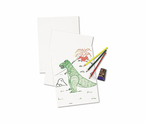 PAC4739 White Drawing Paper, 47 lbs., 9 x 12, Pure White, 500 Sheets/Ream By PACON CORPORATION