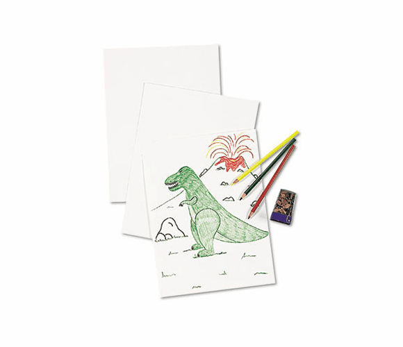 PAC4809 White Drawing Paper, 78 lbs., 9 x 12, Pure White, 500 Sheets/Ream By PACON CORPORATION