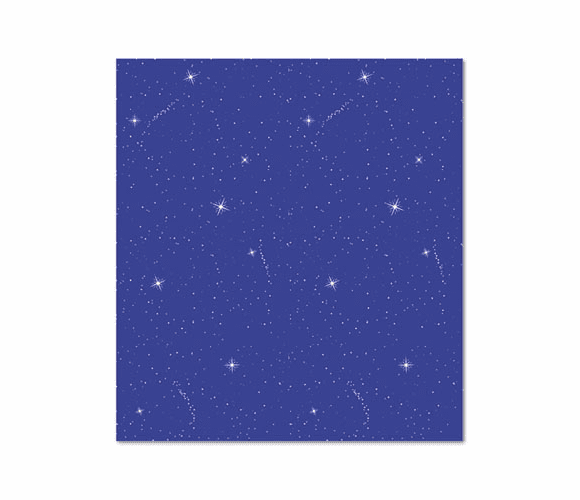 PAC56225 Fadeless Designs Bulletin Board Paper, Night Sky, 50 ft x 48" By PACON CORPORATION