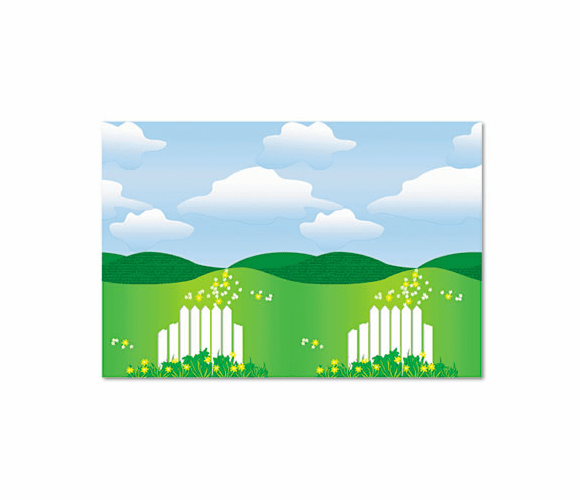 PAC56395 Fadeless Designs Bulletin Board Paper, Landscape, 50 ft x 48" By PACON CORPORATION