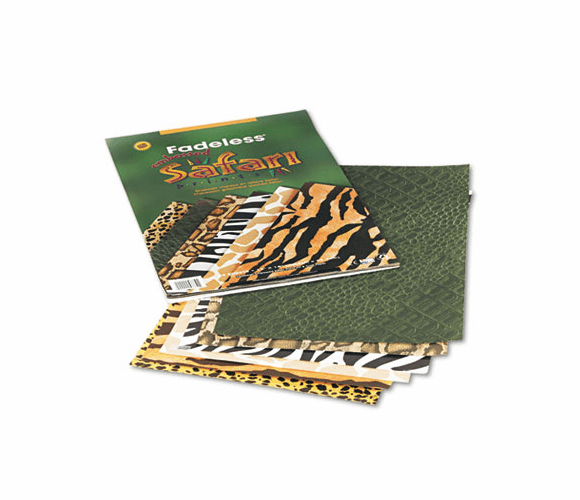 PAC57770 Fadeless Safari Prints Paper, 50 lbs., 12 x 18, 24 Sheets/Pack By PACON CORPORATION