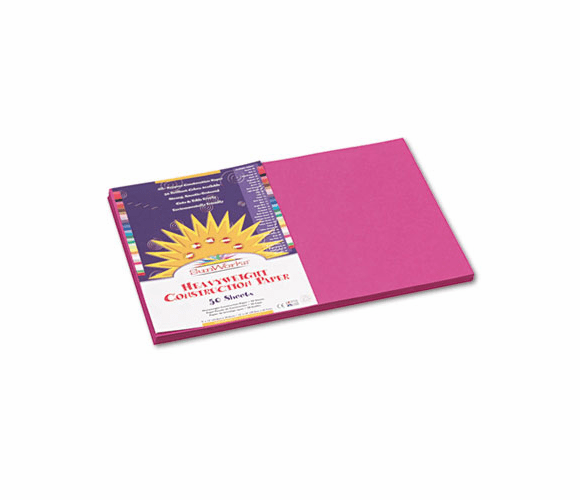 PAC6407 Construction Paper, 58 lbs., 12 x 18, Magenta, 50 Sheets/Pack By PACON CORPORATION