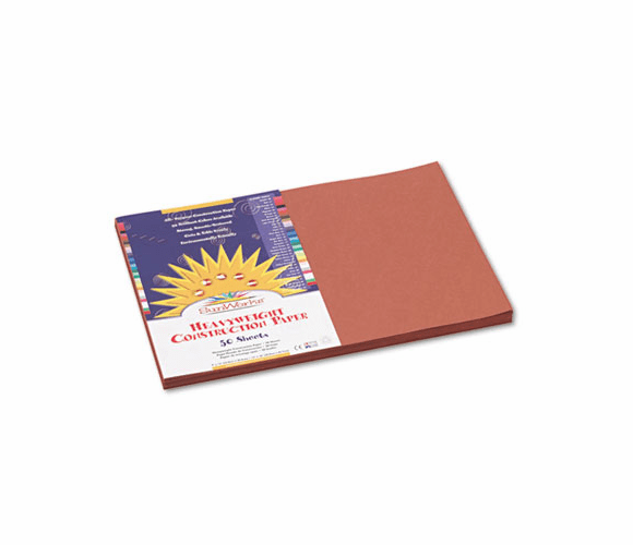 PAC6707 Construction Paper, 58 lbs., 12 x 18, Brown, 50 Sheets/Pack By PACON CORPORATION