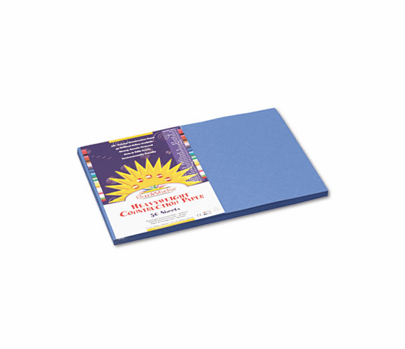 PAC7407 Construction Paper, 58 lbs., 12 x 18, Blue, 50 Sheets/Pack By PACON CORPORATION