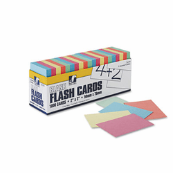 PAC74170 Blank Flash Card Dispenser Boxes, 2w x 3h, Assorted, 1000/Pack By PACON CORPORATION
