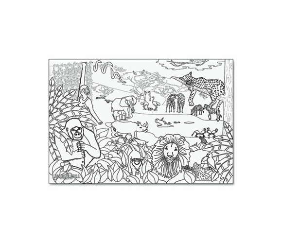 PAC78930 Learning Walls Paper, African Safari, 72" x 48" By PACON CORPORATION