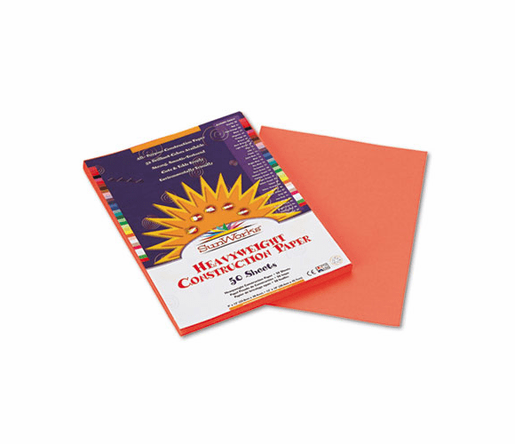 PAC8503 Construction Paper, 58 lbs., 9 x 12, Yellow-Orange, 50 Sheets/Pack By PACON CORPORATION