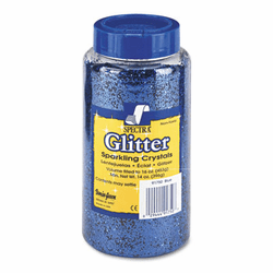 PAC91750 Spectra Glitter, .04 Hexagon Crystals, Blue, 16 oz Shaker-Top Jar By PACON CORPORATION