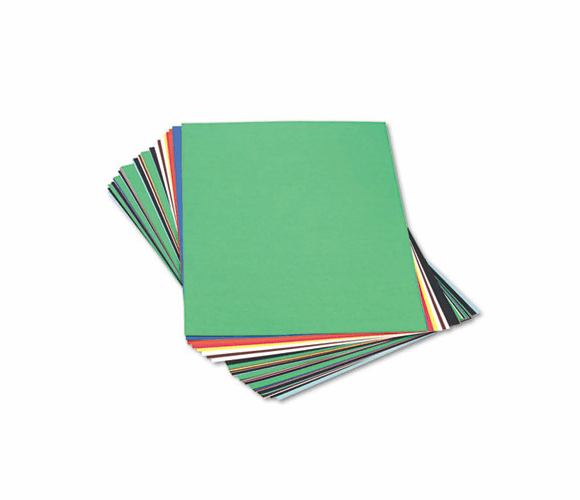PACP65245 Peacock Sulphite Construction Paper, 76 lbs., 24 x 36, Assorted, 50 Sheets/Pack By PACON CORPORATION