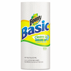 PAG28318 Basic Paper Towels, 11 x 10 2/5, White, 52 Towels/Roll, 30/Carton By PROCTER & GAMBLE
