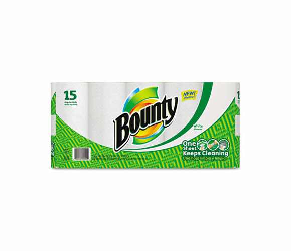 PAG81461 Perforated Paper Towels, 9 x 10.4, White, 48 Sheets/Roll, 15/Pack By PROCTER & GAMBLE